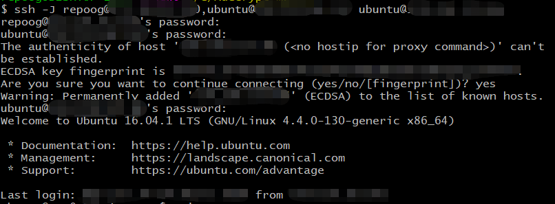 ssh的ProxyJump效果